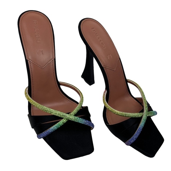 D’Accori Lust Rainbow Crystal Embellished Crossover Pumps - Picture 5 of 11